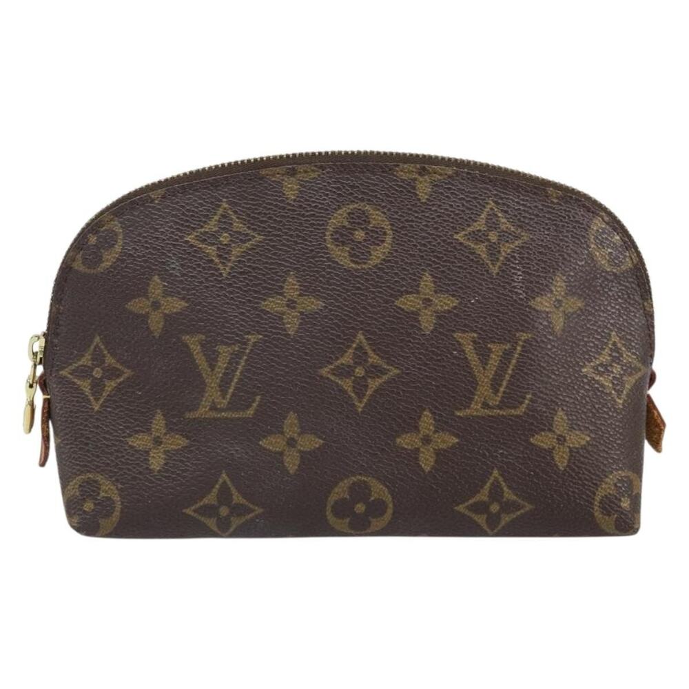 Louis Vuitton Monogram Pochette Cosmetic PM Pouch Brown